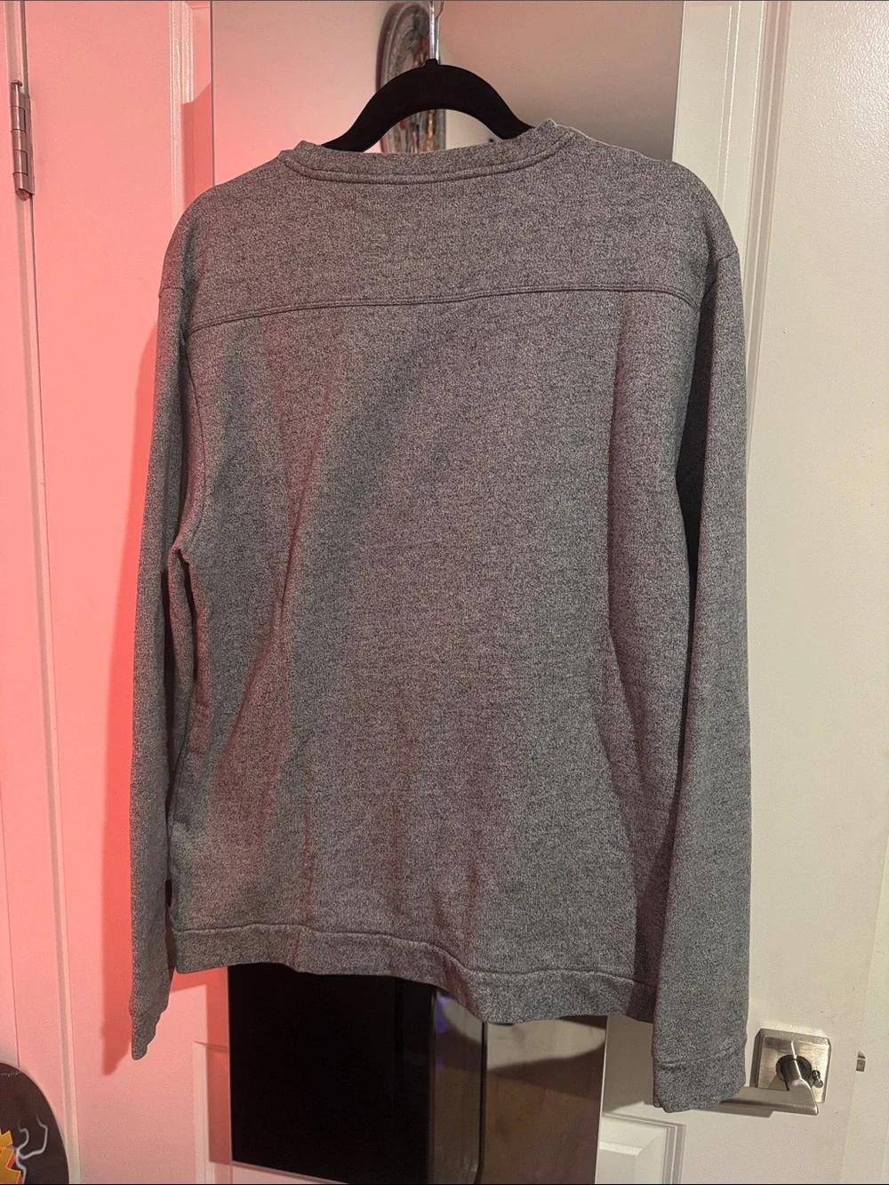 Calvin Klein Heather Gray Logo Crewneck Sweater